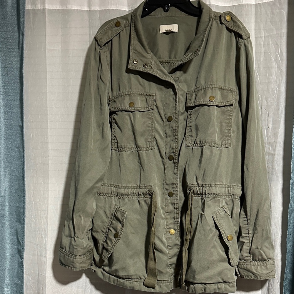 LOFT Sage Green Utility Jacket